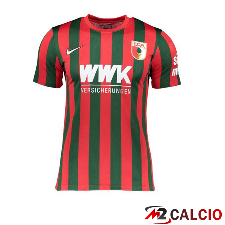 Maglia FC Augsburg Prima Rosso/Vert 2021/22