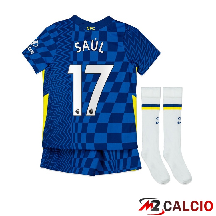 Maglia FC Chelsea (SAUL 17) Bambino Prima Blu 2021/2022