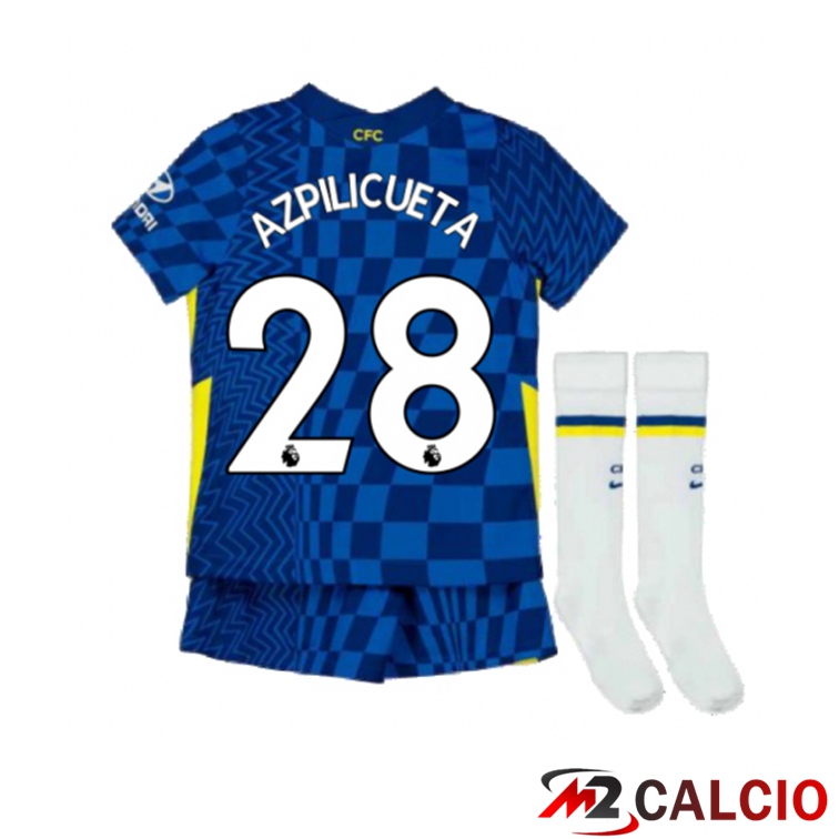 Maglia FC Chelsea (AZPILICUETA 28) Bambino Prima Blu 2021/2022