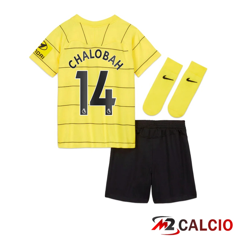 Maglia FC Chelsea (Chalobah 14) Bambino Seconda Giallo 2021/2022
