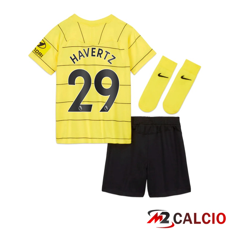 Maglia FC Chelsea (HAVERTZ 29) Bambino Seconda Giallo 2021/2022