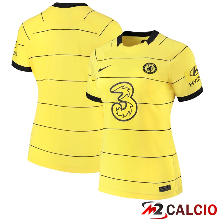 Maglie Calcio FC Chelsea Donna Seconda Giallo 2021/2022