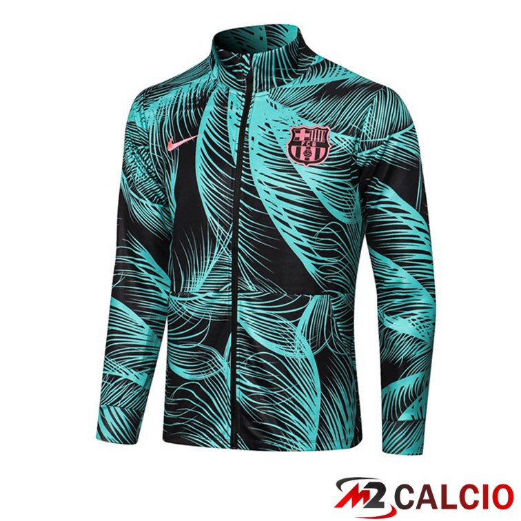 Giacca Calcio FC Barcellona Verde Nero 2021/2022
