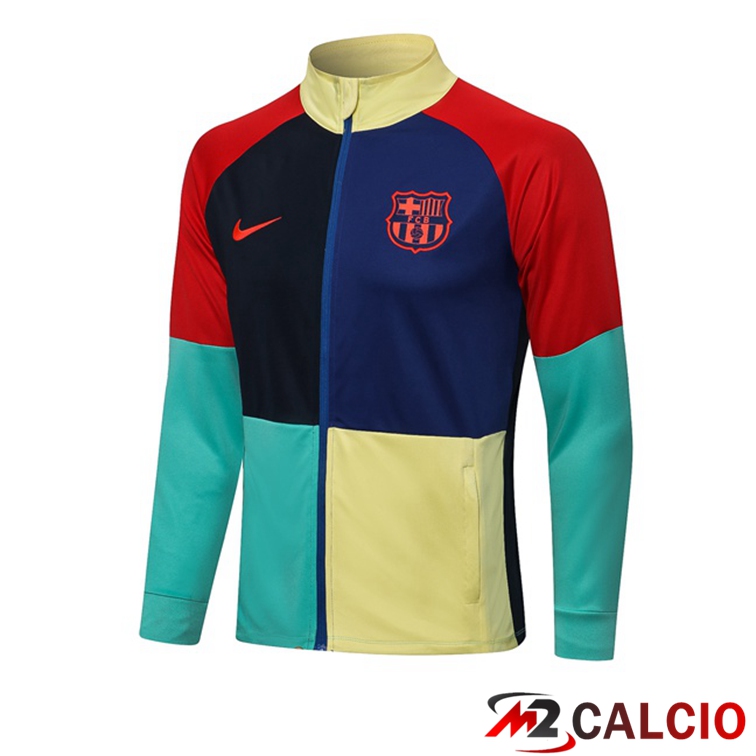 Giacca Calcio FC Barcellona Blu Verde Nero 2021/2022