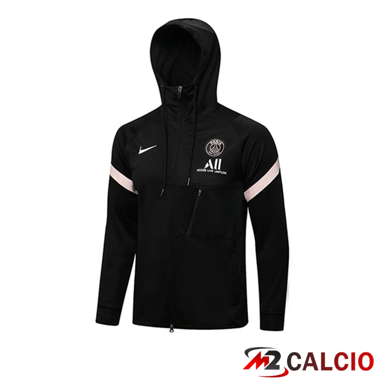 Giacca Con Cappuccio Paris PSG Nero 2021/2022