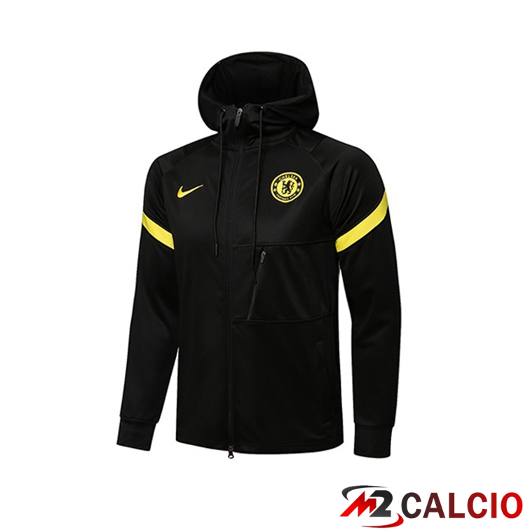 Giacca Con Cappuccio FC Chelsea Nero 2021/2022
