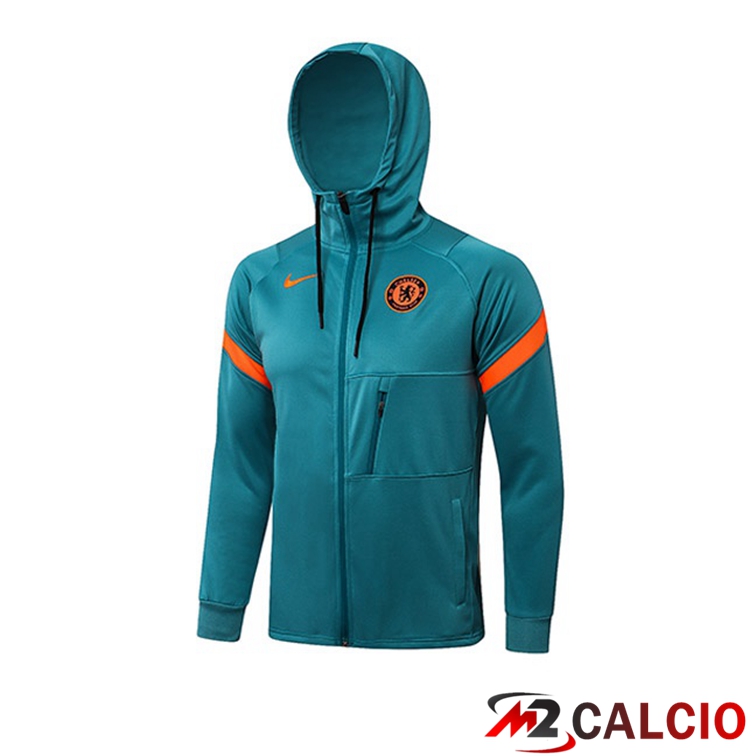 Giacca Con Cappuccio FC Chelsea Blu 2021/2022