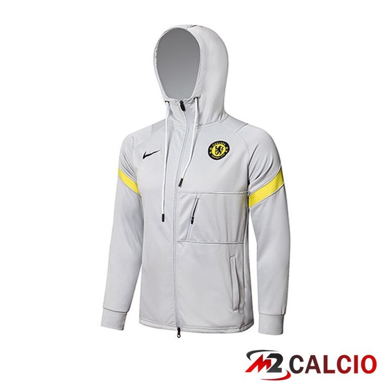 Giacca Con Cappuccio FC Chelsea Grigio 2021/2022