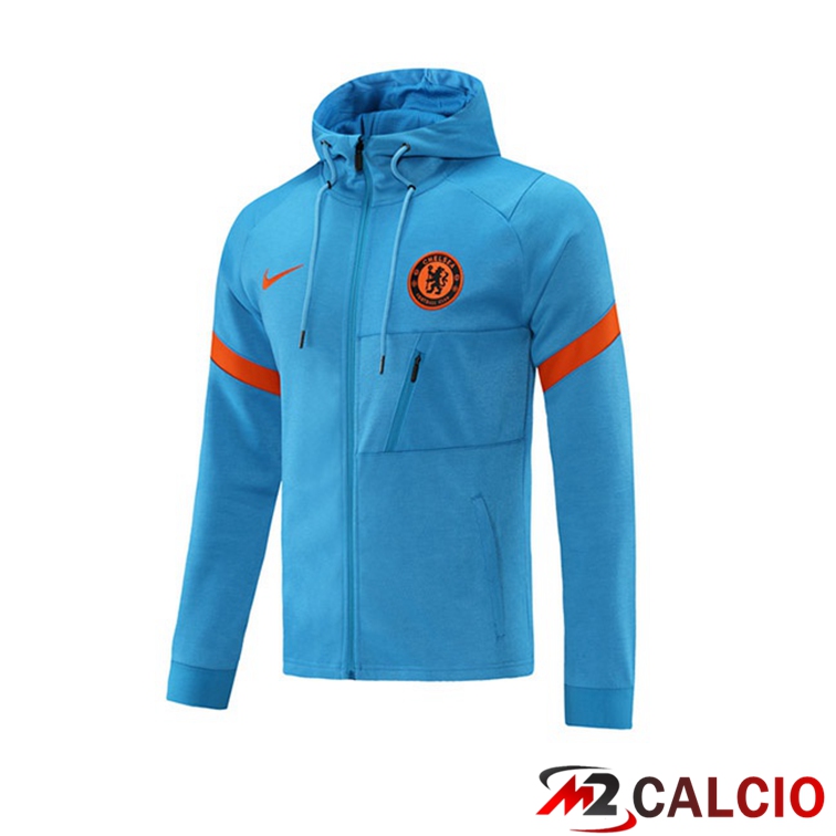 Giacca Con Cappuccio FC Chelsea Blu 2021/2022