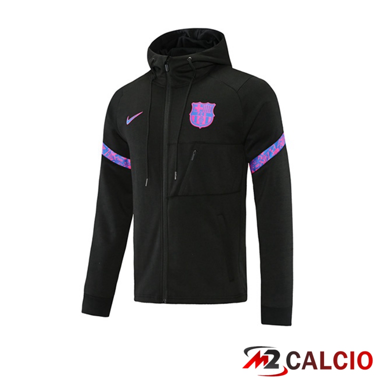 Giacca Con Cappuccio FC Barcellona Nero 2021/2022