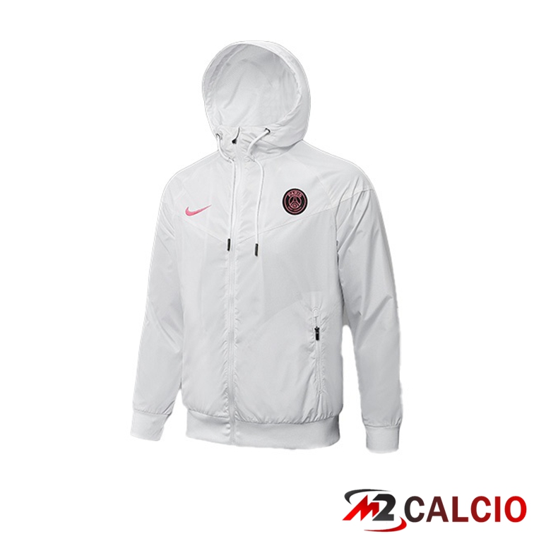 Giacca Con Cappuccio Paris PSG Bianco 2021/2022
