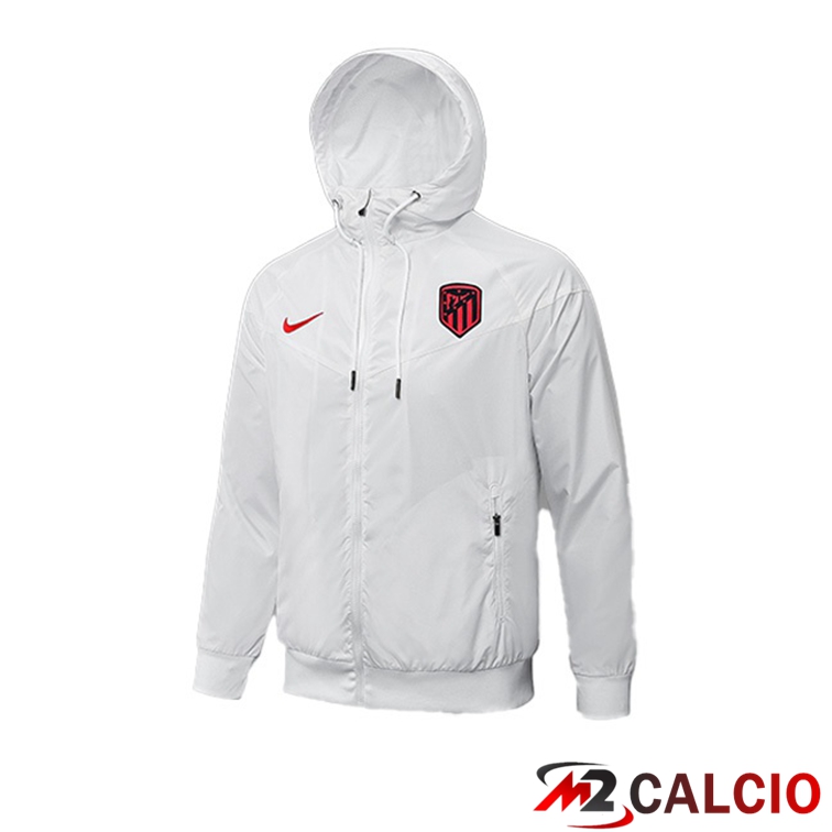 Giacca Con Cappuccio Atletico Madrid Bianco 2021/2022