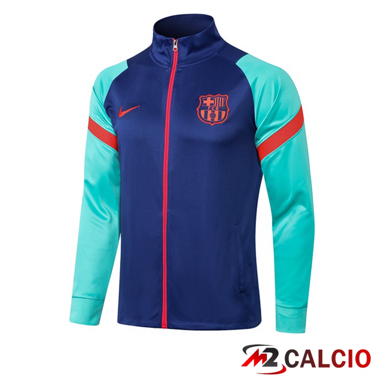 Giacca Calcio FC Barcellona Blu Verde 2021/2022
