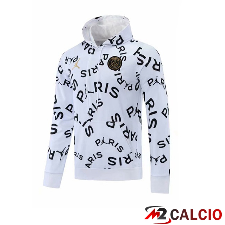 Giacca Con Cappuccio Jordan PSG Bianco 2021/2022