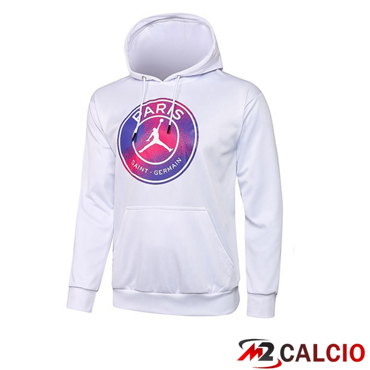 Giacca Con Cappuccio Jordan PSG Bianco Viola 2021/2022
