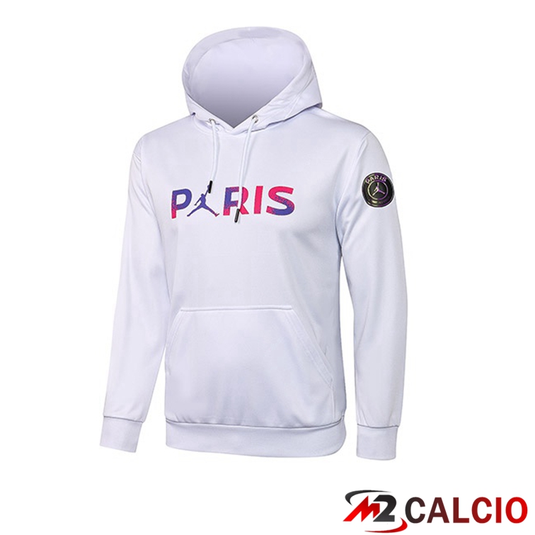Giacca Con Cappuccio Jordan PSG Bianco Viola 2021/2022