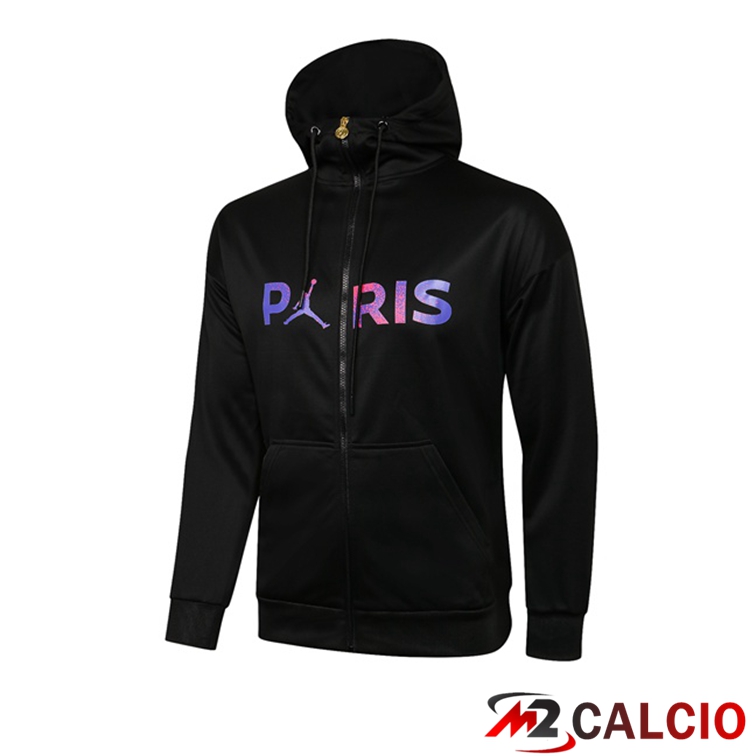 Giacca Con Cappuccio Jordan PSG Nero Viola 2021/2022