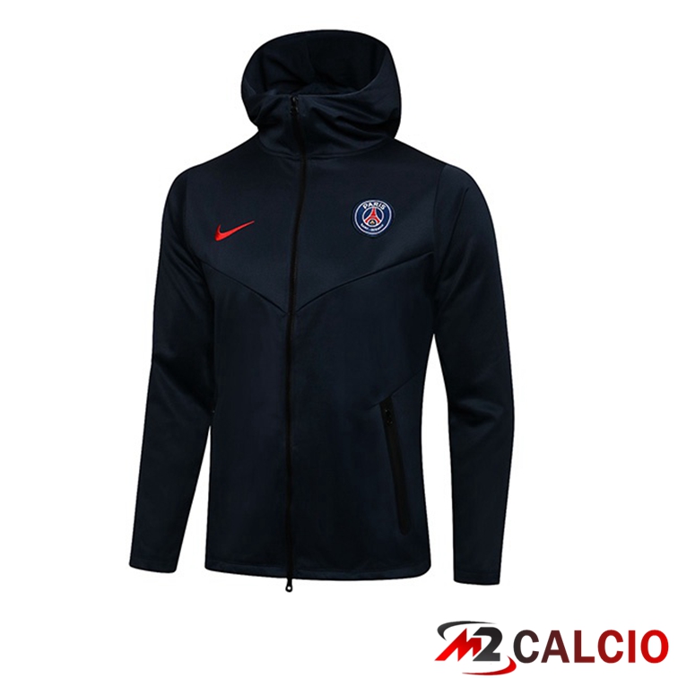 Giacca Con Cappuccio Paris PSG Blu Reale 2021/2022