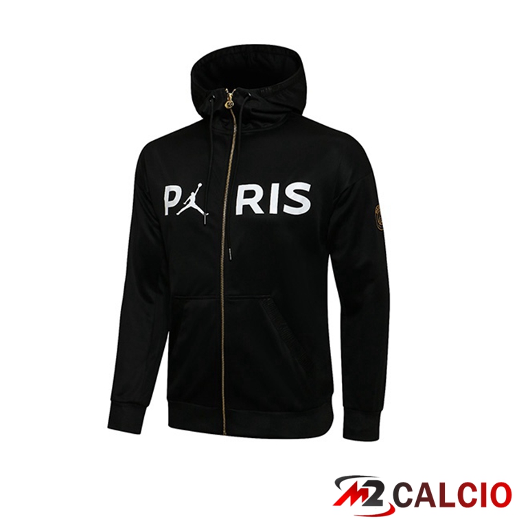 Giacca Con Cappuccio Jordan PSG Nero 2021/2022