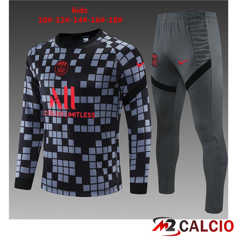 Tuta Calcio Bambino Paris PSG Grigio 2021/2022