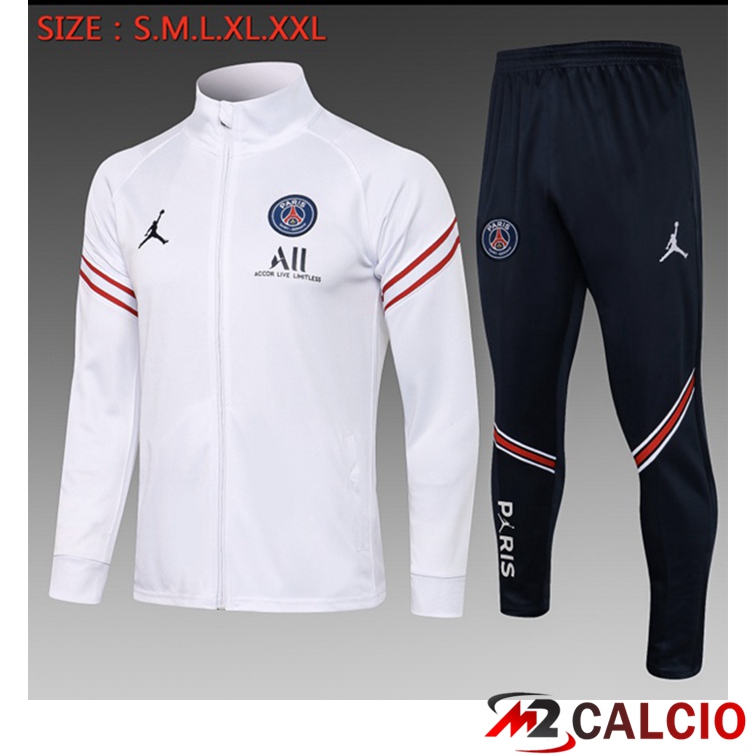 Tuta Calcio Bambino Jordan PSG Bianco 2021/2022