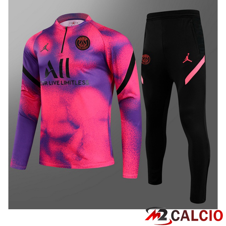 Tuta Calcio Bambino Jordan PSG Viola 2021/2022
