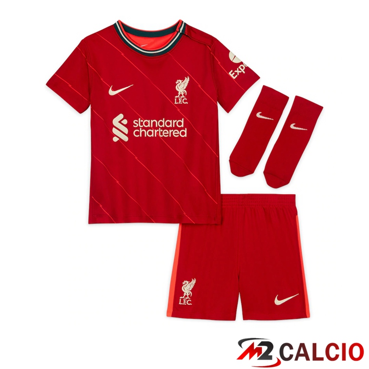 Maglie Calcio FC Liverpool Bambino Prima Rosso 2021/2022