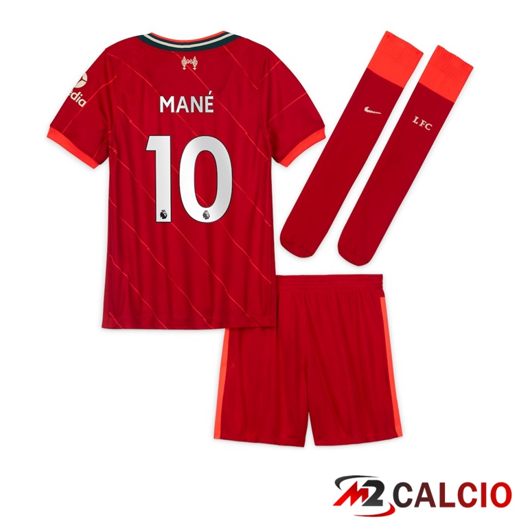 Maglia FC Liverpool (MANE 10) Bambino Prima Rosso 2021/2022