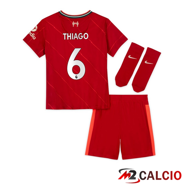 Maglia FC Liverpool (THIAGO 6) Bambino Prima Rosso 2021/2022