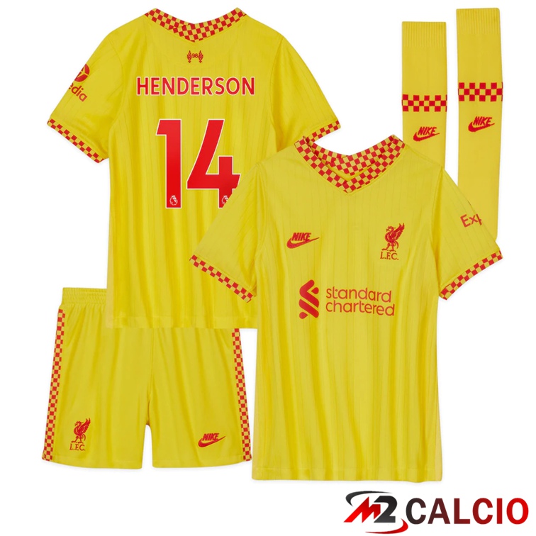 Maglia FC Liverpool (HENDERSON 14) Bambino Terza Giallo 2021/2022