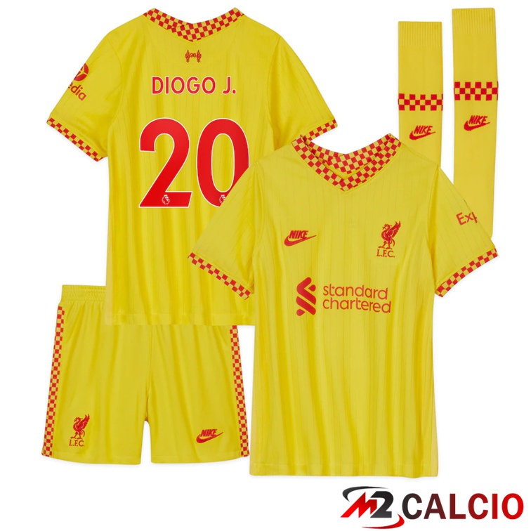 Maglia FC Liverpool (DIOGO J. 20) Bambino Terza Giallo 2021/2022