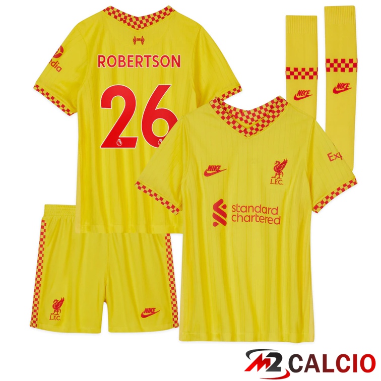 Maglia FC Liverpool (ROBERTSON 26) Bambino Terza Giallo 2021/2022