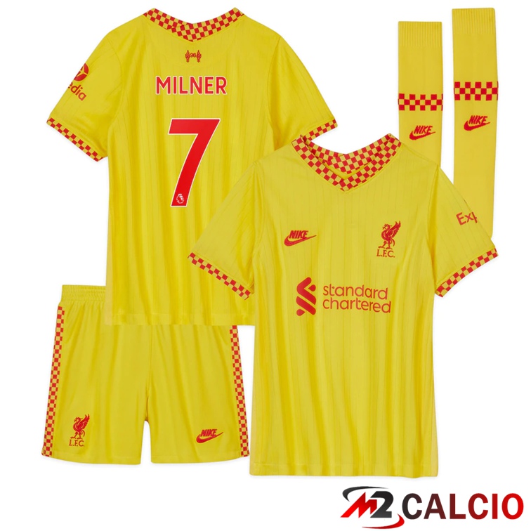 Maglia FC Liverpool (MILNER 7) Bambino Terza Giallo 2021/2022
