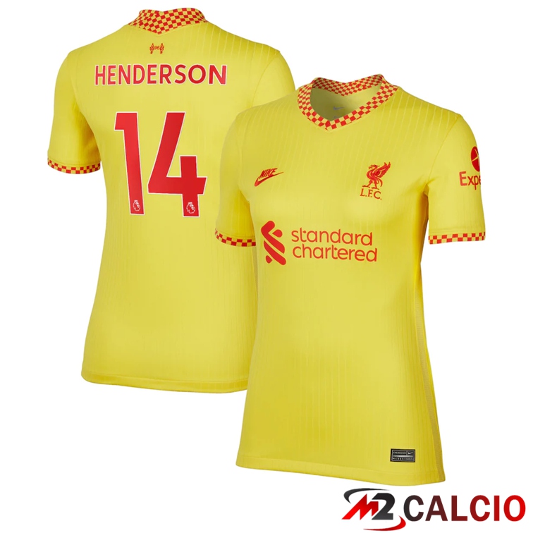 Maglia FC Liverpool (HENDERSON 14) Donna Terza Giallo 2021/2022