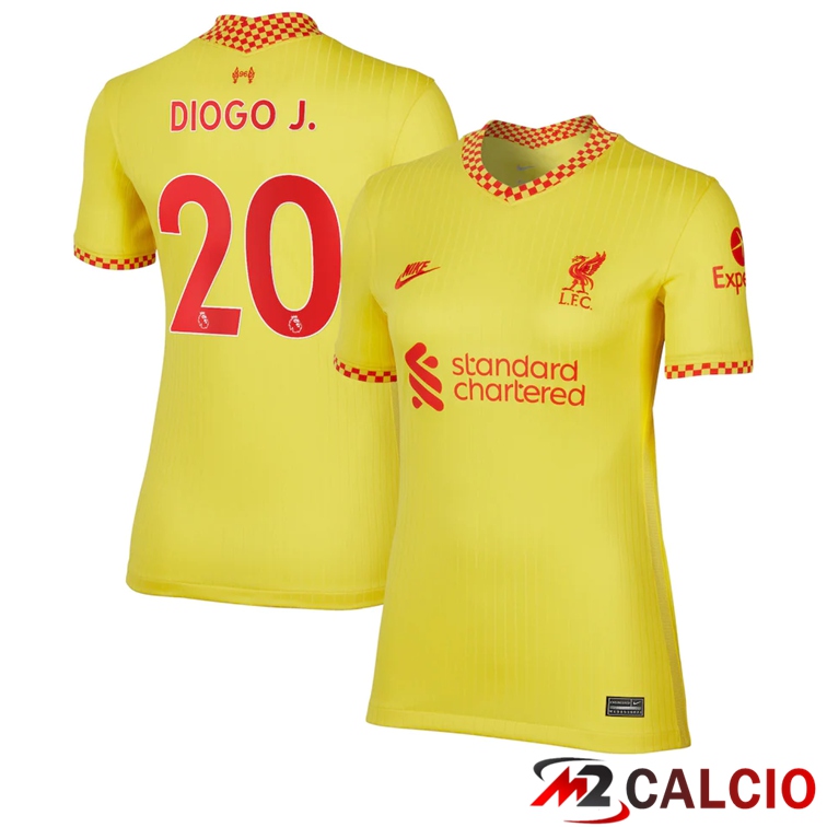 Maglia FC Liverpool (DIOGO J. 20) Donna Terza Giallo 2021/2022