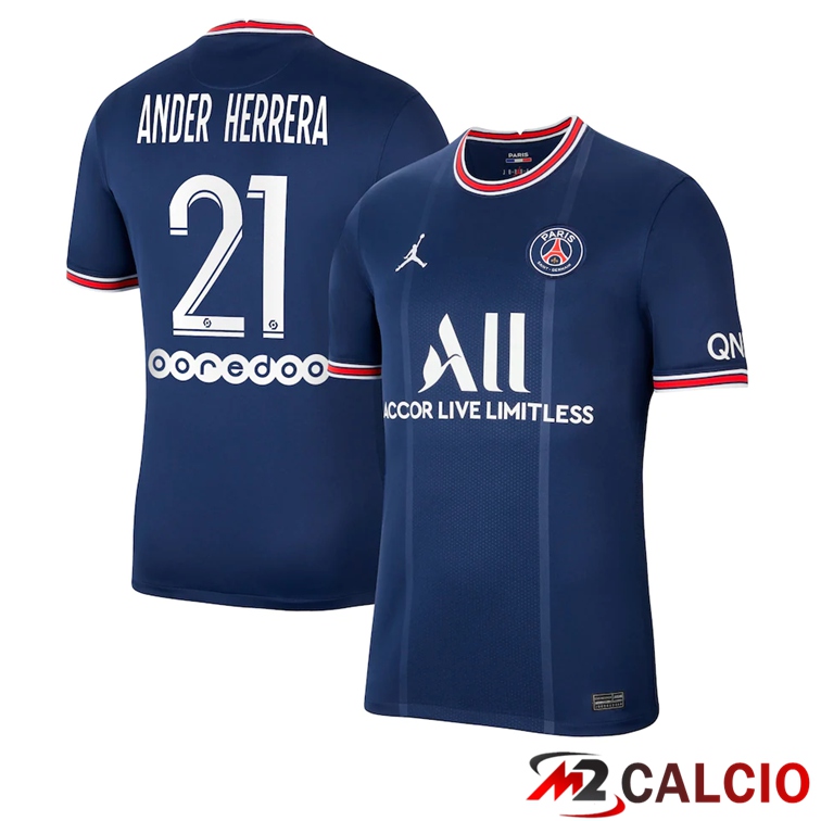 Maglia Paris PSG (Ander Herrera 21) Prima Blu 2021/2022