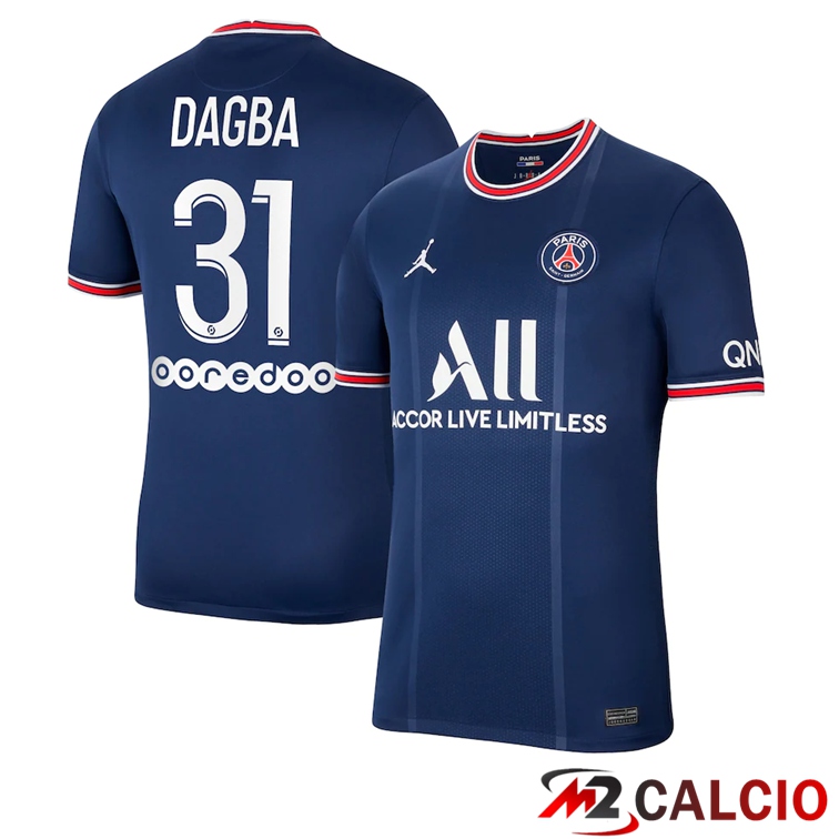 Maglia Paris PSG (Dagba 31) Prima Blu 2021/2022
