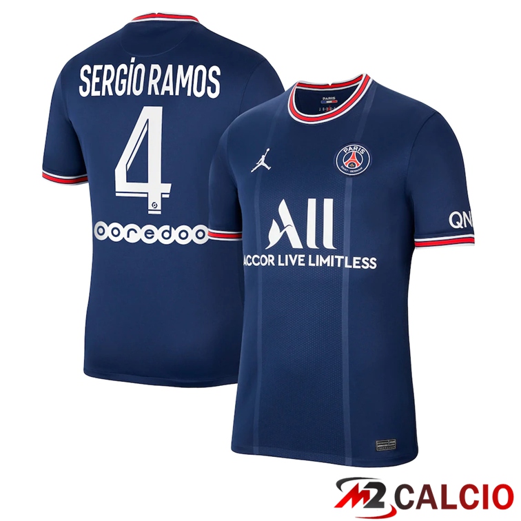 Maglia Paris PSG (SERGIO RAMOS 4) Prima Blu 2021/2022