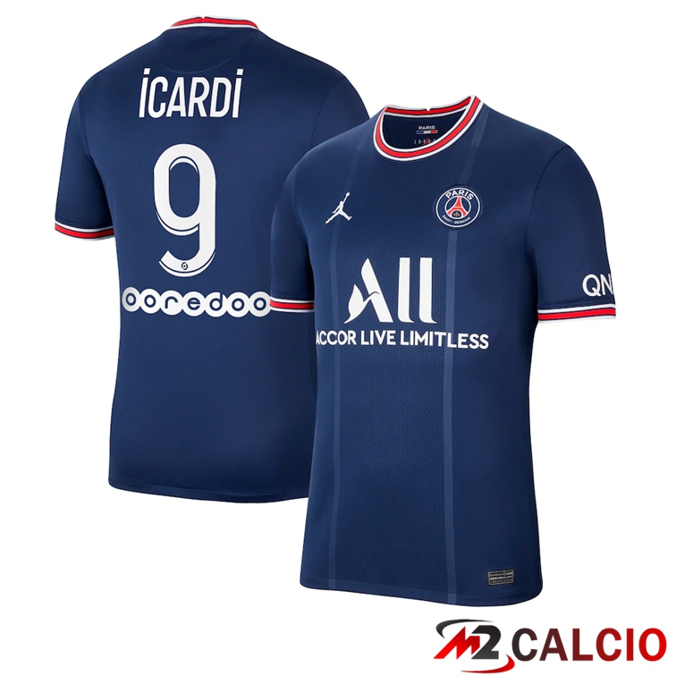 Maglia Paris PSG (ICARDI 9) Prima Blu 2021/2022