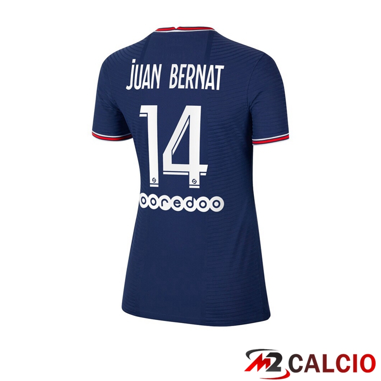 Maglia Paris PSG（Juan Bernat 14）Donna Prima Blu 2021/2022