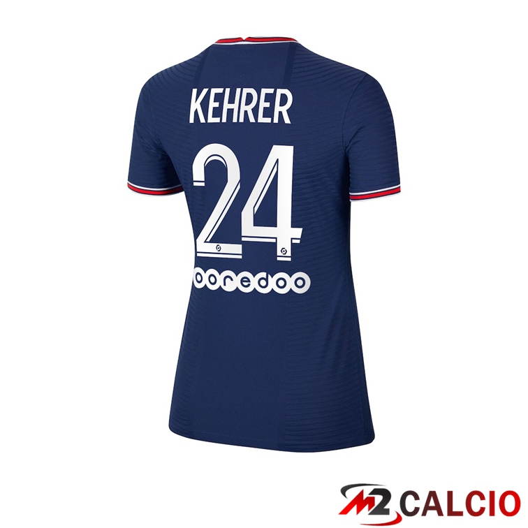 Maglia Paris PSG（Kehrer 24）Donna Prima Blu 2021/2022