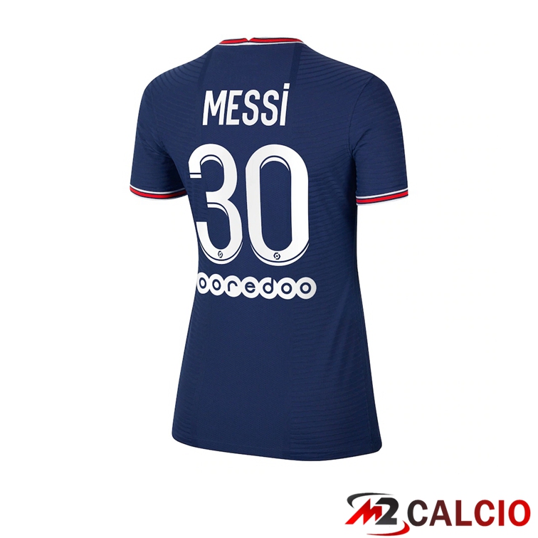 Maglia Paris PSG（Messi 30）Donna Prima Blu 2021/2022