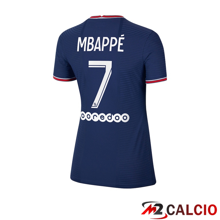Maglia Paris PSG（Mbappé 7）Donna Prima Blu 2021/2022