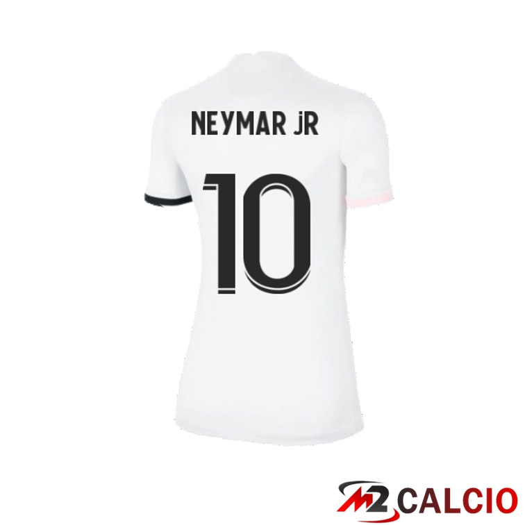 Maglia Paris PSG（Neymar Jr 10）Donna Seconda Bianco 2021/2022
