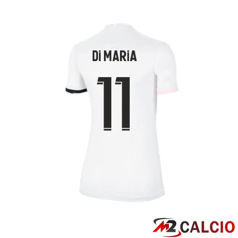 Maglia Paris PSG（Di Maria 11）Donna Seconda Bianco 2021/2022