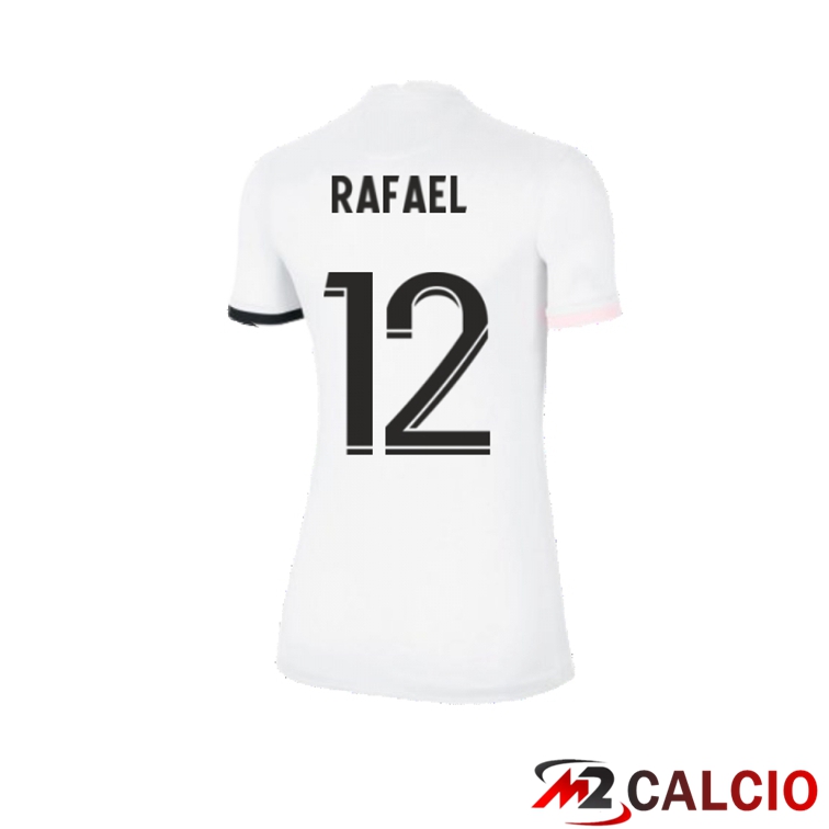 Maglia Paris PSG（Rafael 12）Donna Seconda Bianco 2021/2022