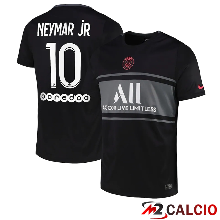 Maglia Paris PSG (NEYMAR JR 10) Terza Nero 2021/2022