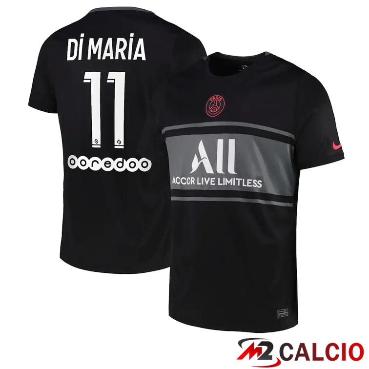 Maglia Paris PSG (DI MARIA 11) Terza Nero 2021/2022