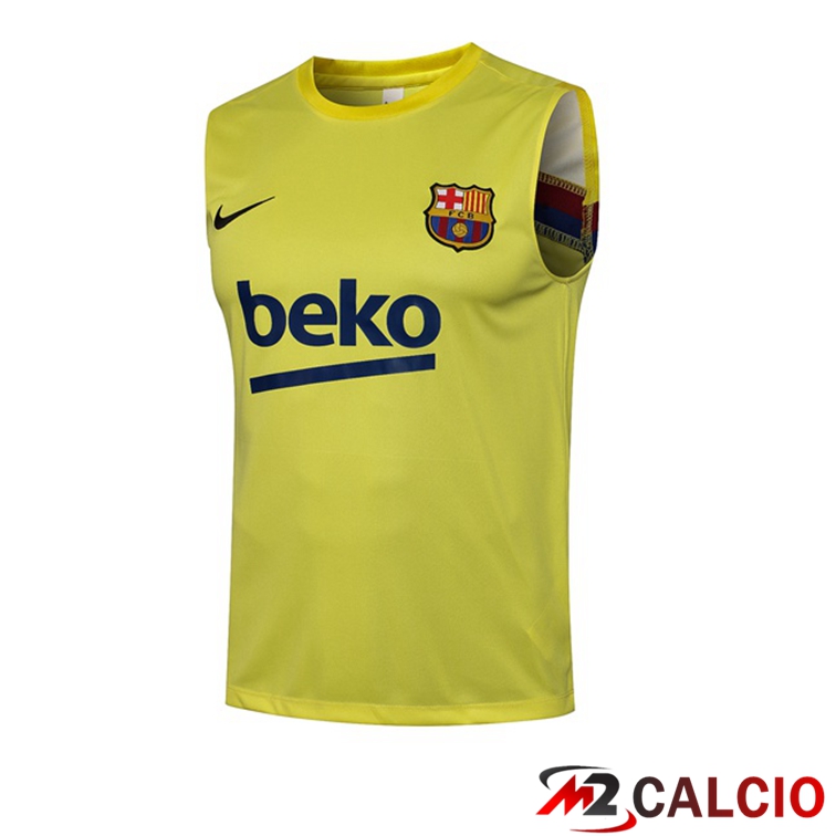 Canotta Calcio FC Barcellona Giallo 2021/2022