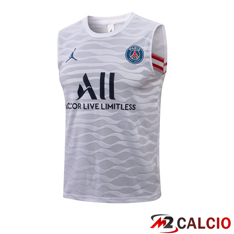 Canotta Calcio Jordan PSG Bianco 2021/2022